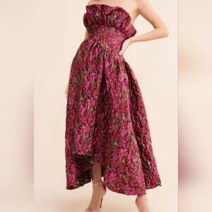 Elliatt Camellia Pink/Red Strapless Dress Sz XL Ret. $360